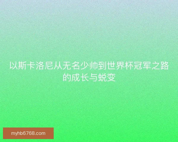 以斯卡洛尼从无名少帅到世界杯冠军之路的成长与蜕变 以斯卡洛尼从无名少帅到世界杯冠军之路的成长与蜕变